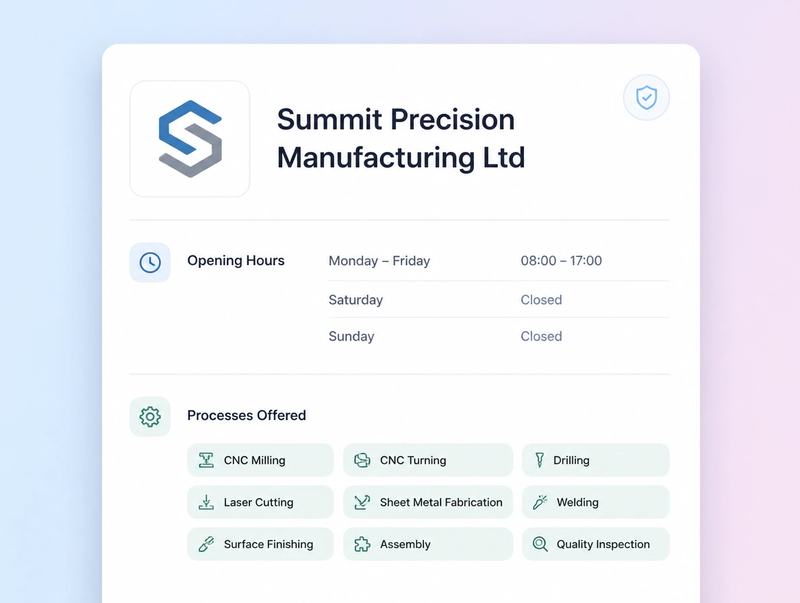 Website mockup showing entity consistency