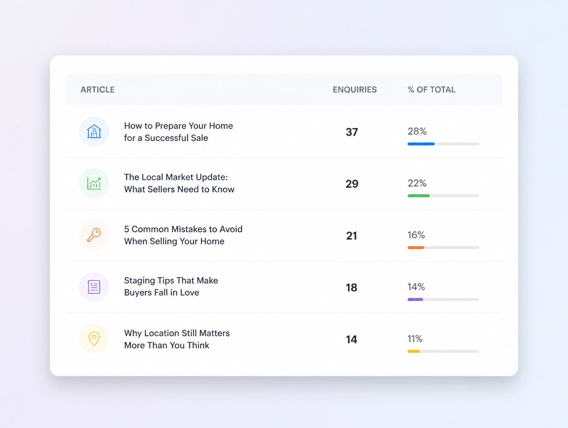Website mockup showing monthly reporting