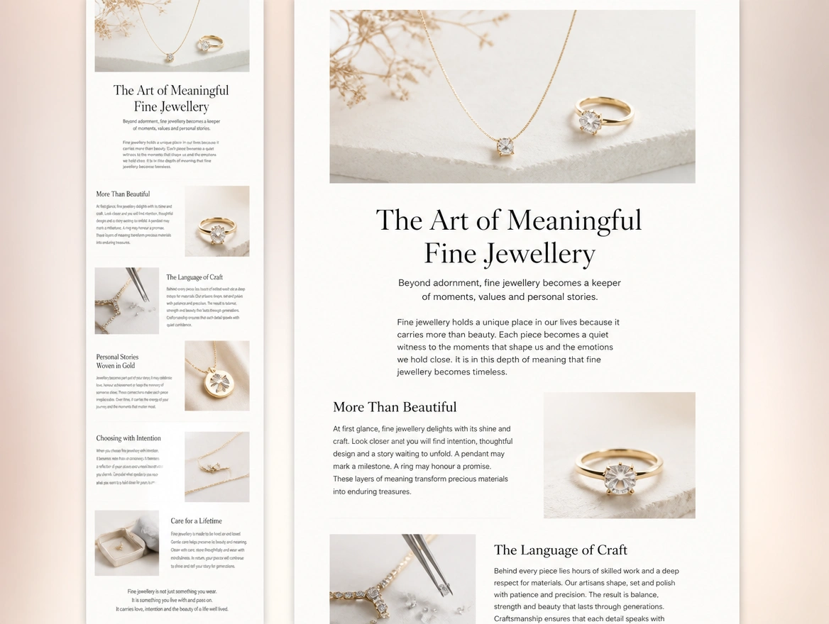 Website mockup showing writing and editing