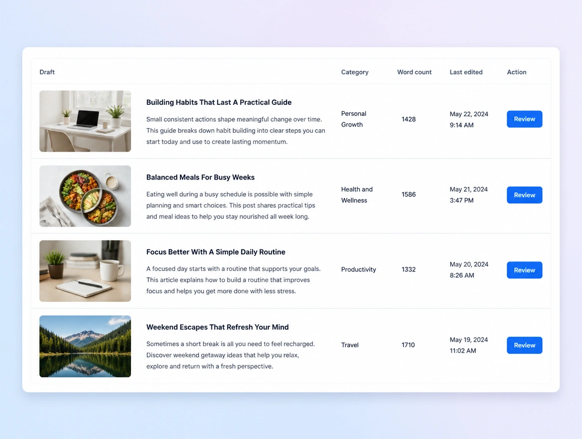 Website mockup showing nothing goes live unseen