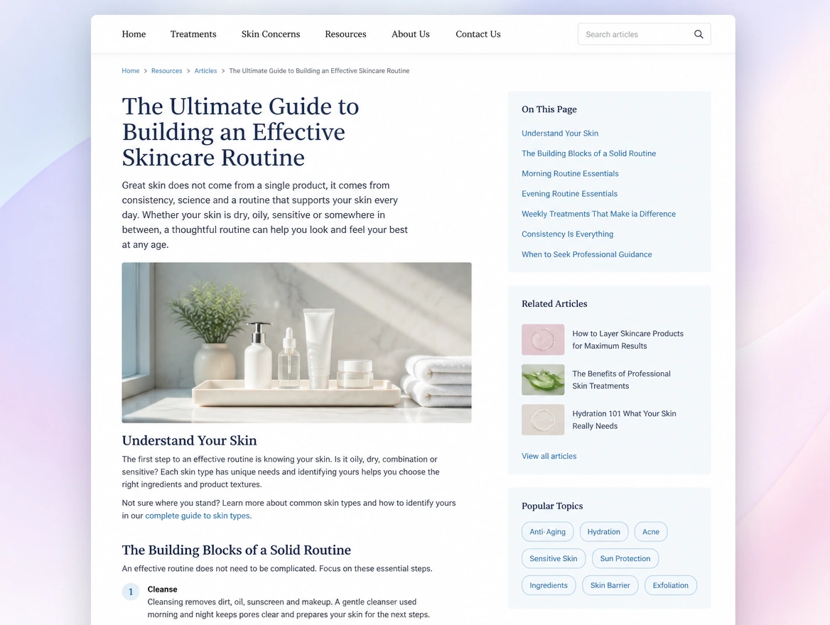 Website mockup showing loaded onto your site