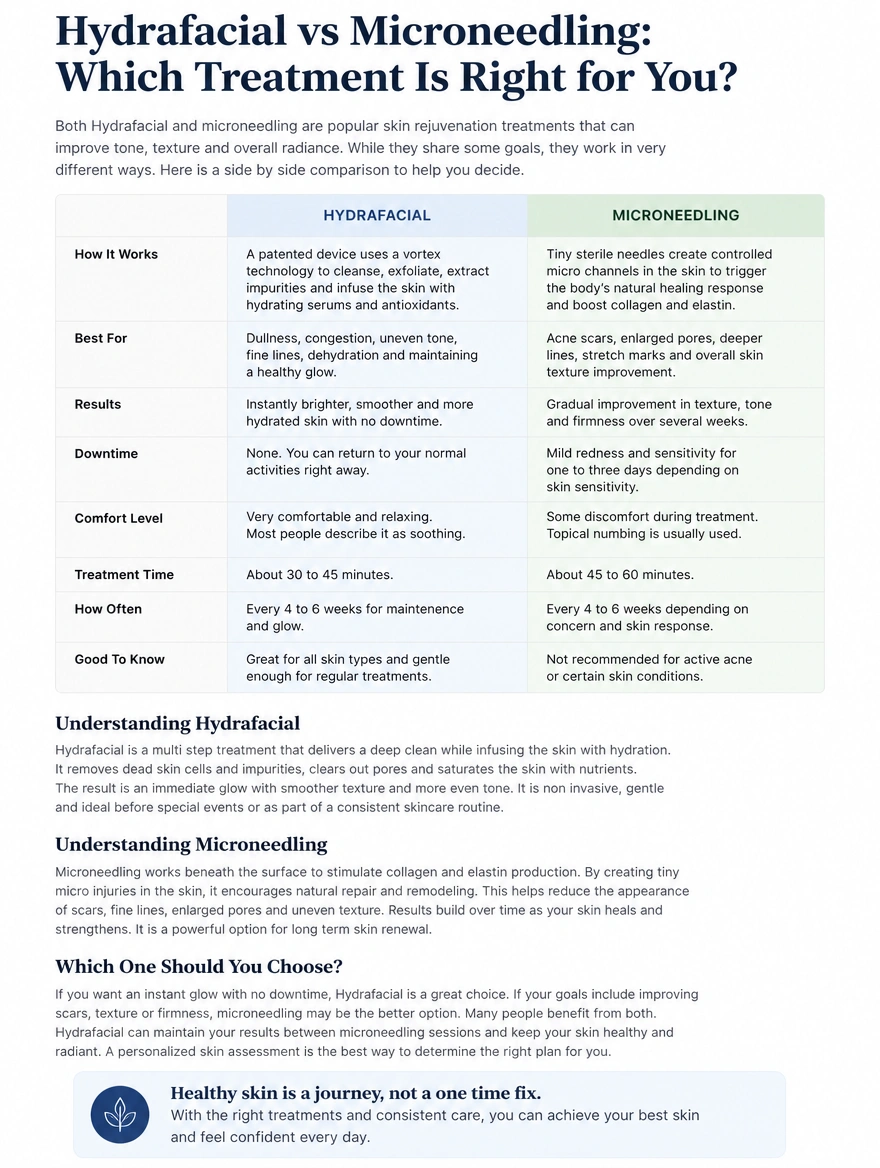 A comparison article weighing two treatments side by side