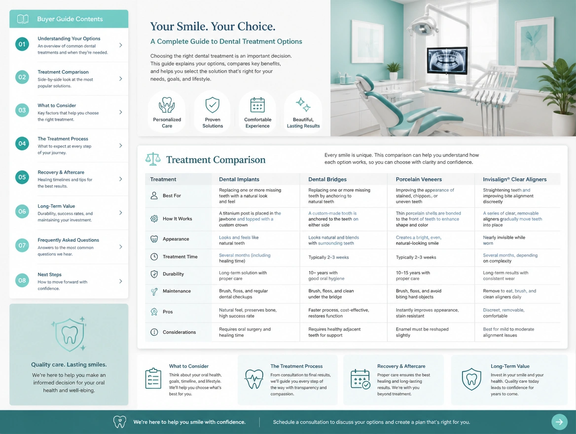Website mockup showing deep guides