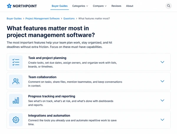 A buyer guide article page answering one purchase question in full