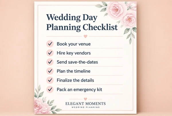 A downloadable wedding planner checklist beside a short form asking for an email address