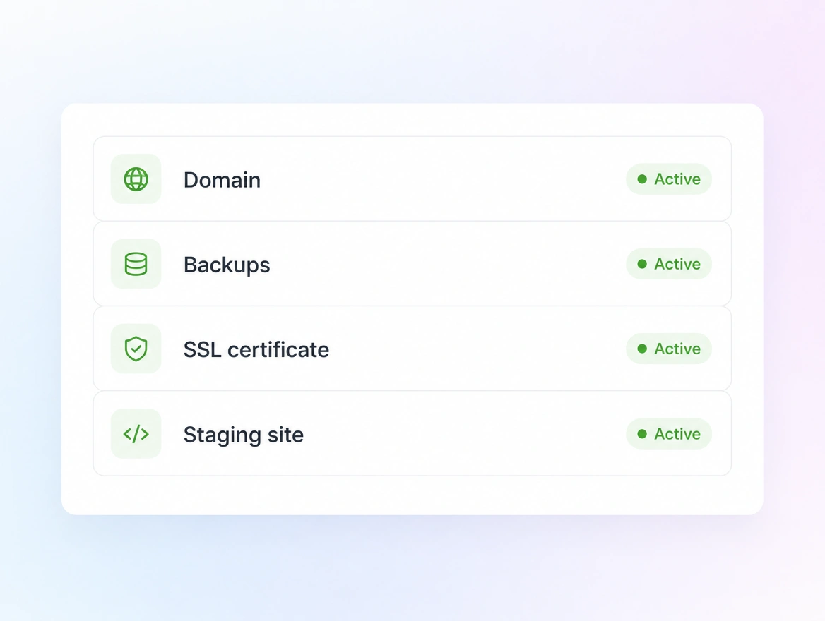 Website mockup showing platform setup