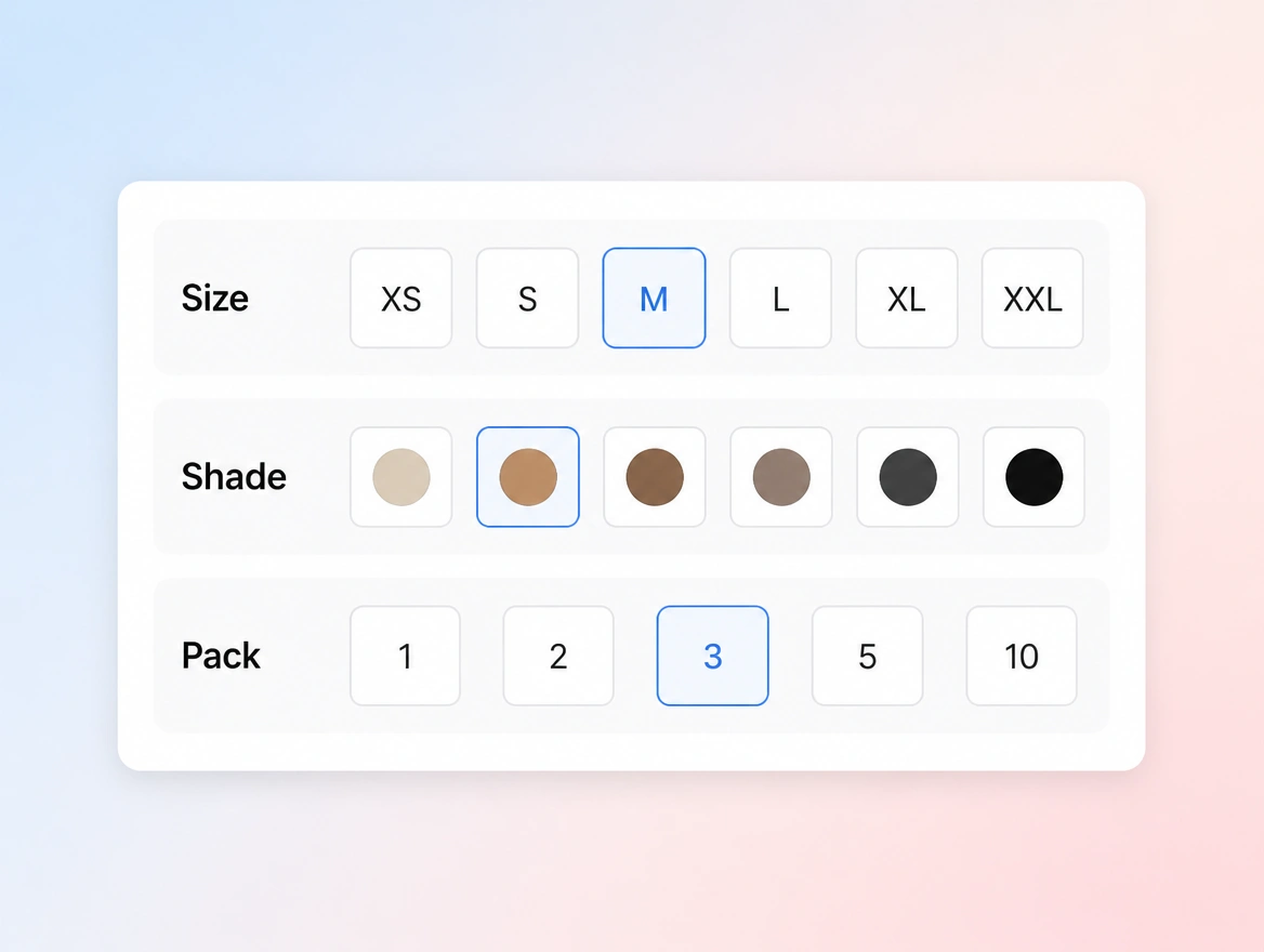 Website mockup showing catalogue and product pages