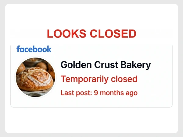 Golden Crust Bakery shows Temporarily closed and Last post nine months ago on its Facebook page.