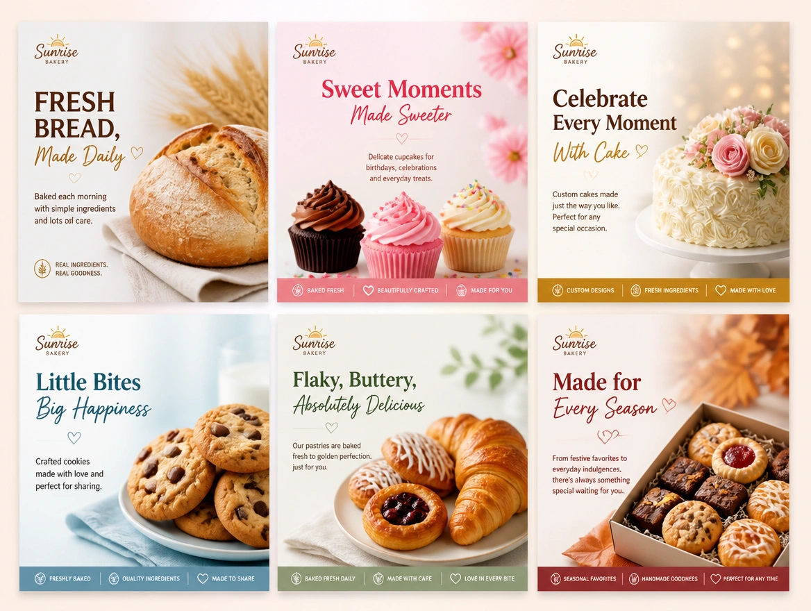 Website mockup showing adverts made for you