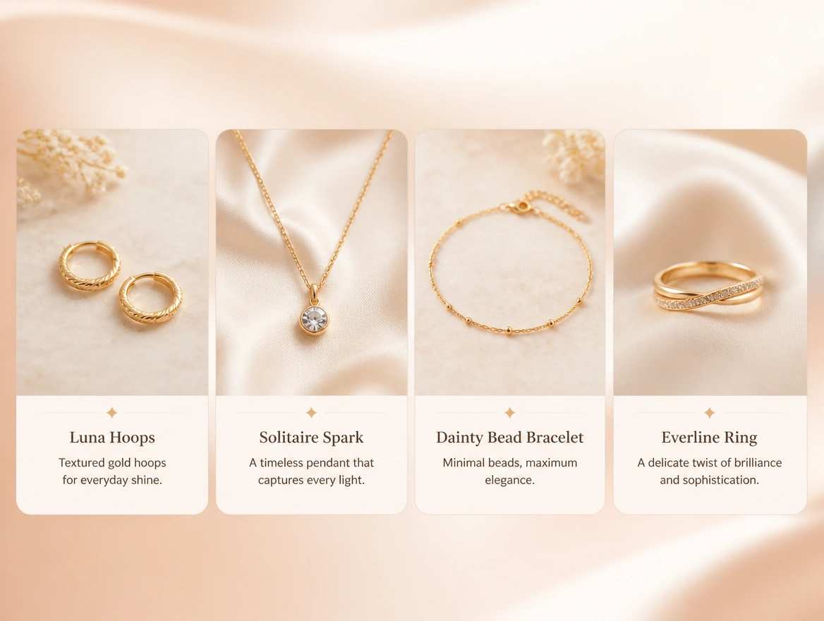 Website mockup showing shopping catalogue adverts