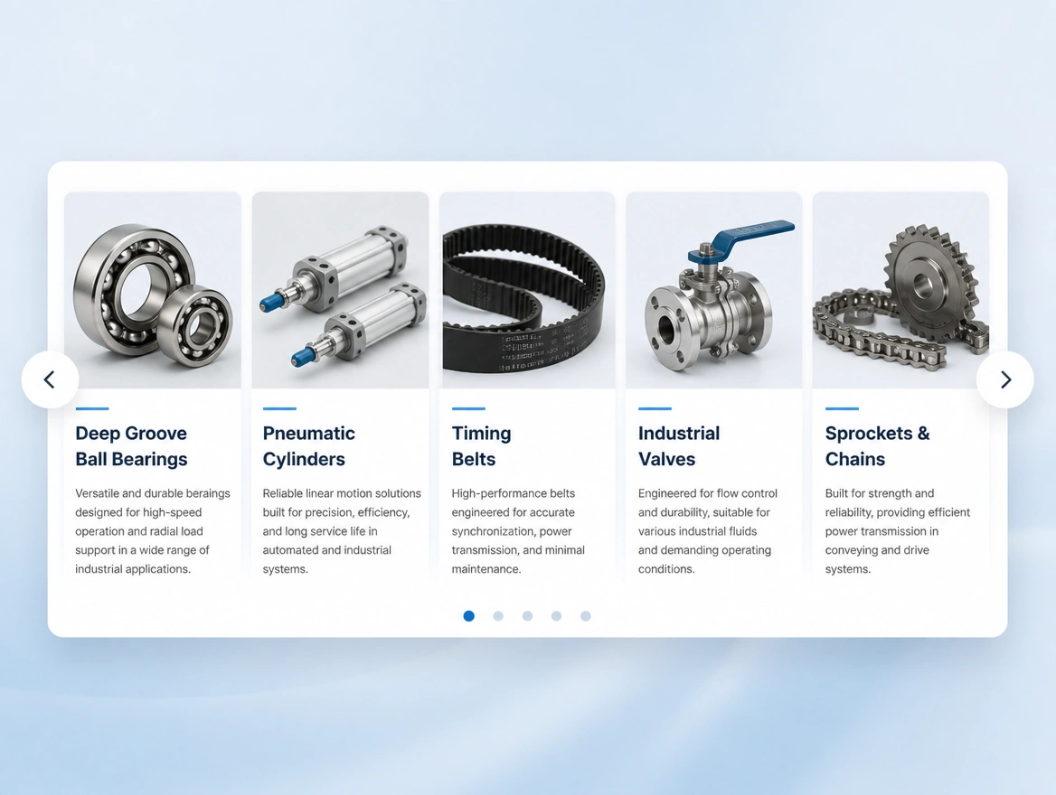 Website mockup showing catalogue campaigns