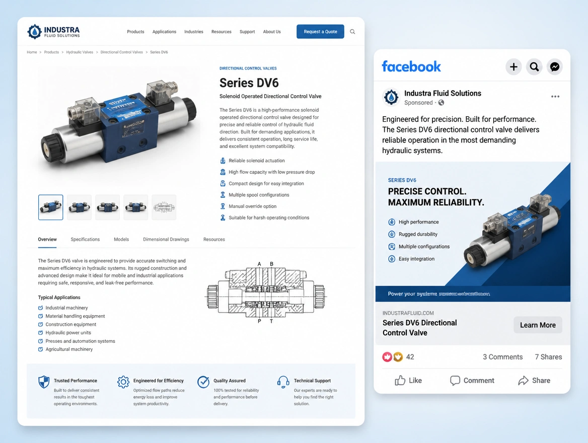 Website mockup showing retargeting buyers