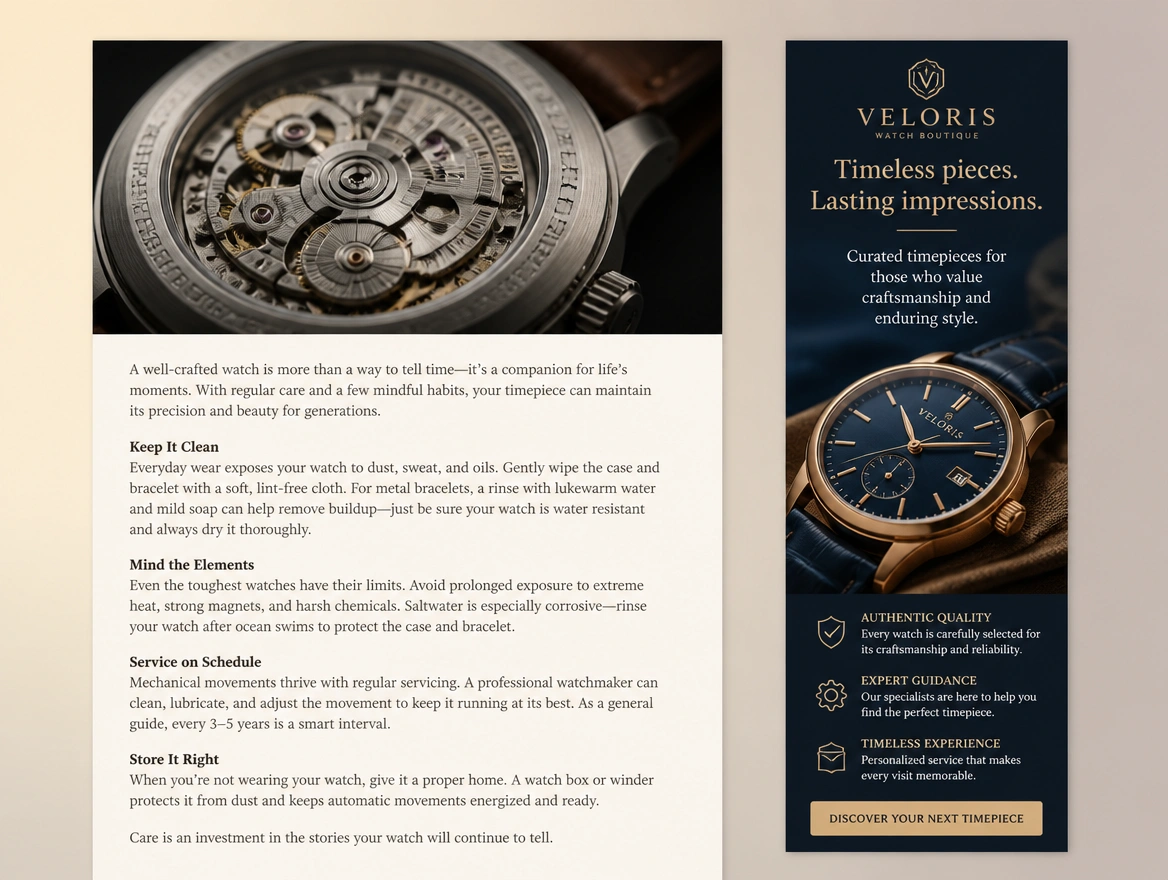 Website mockup showing remarketing