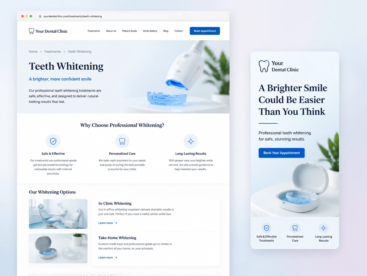 Website mockup showing remarketing