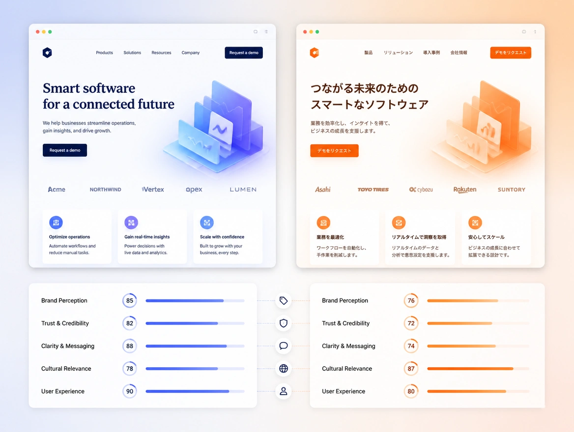 Website mockup showing audit