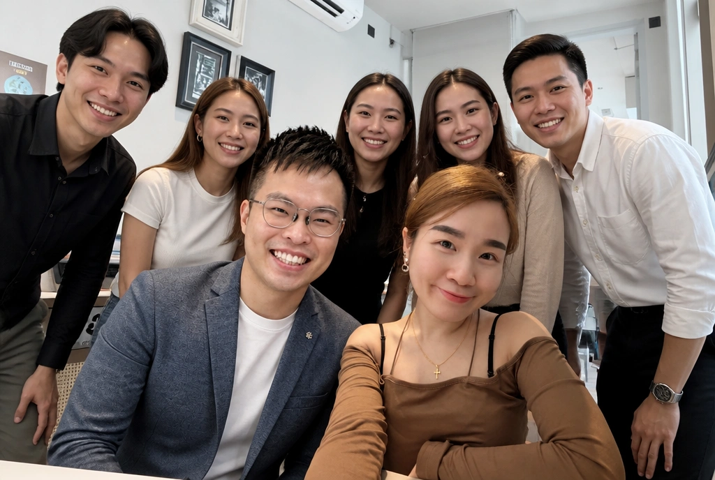 The Seed Light team in their Penang office