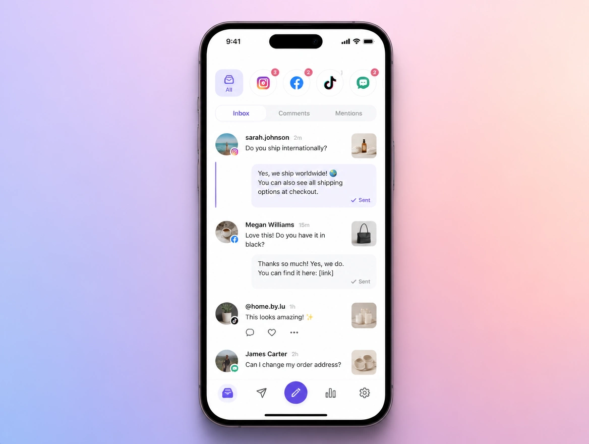 Website mockup showing community management