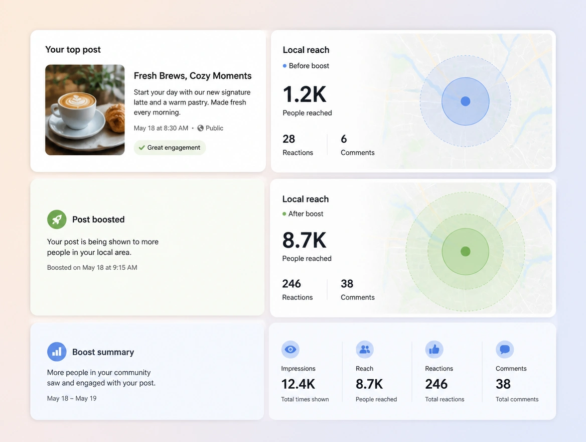 Website mockup showing cheap reach on the best