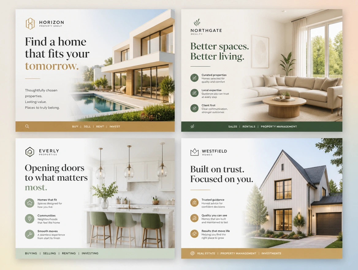 Website mockup showing posts made for you