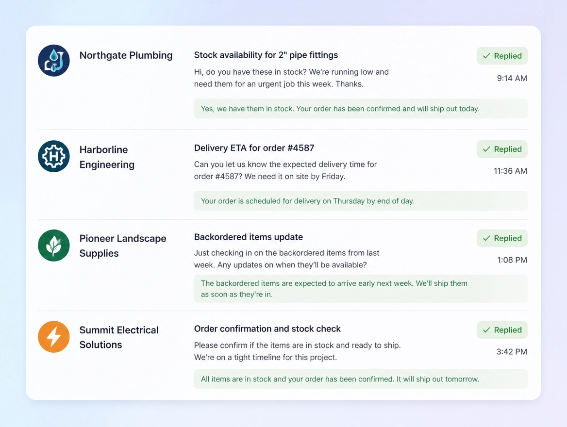 Website mockup showing comments and messages