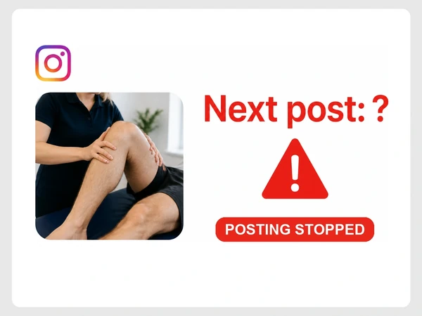 Northside Physio Instagram shows one post and an unknown next post date.