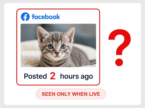 Riverbend Vet's Facebook post was published two hours ago and marked Seen Only When Live.
