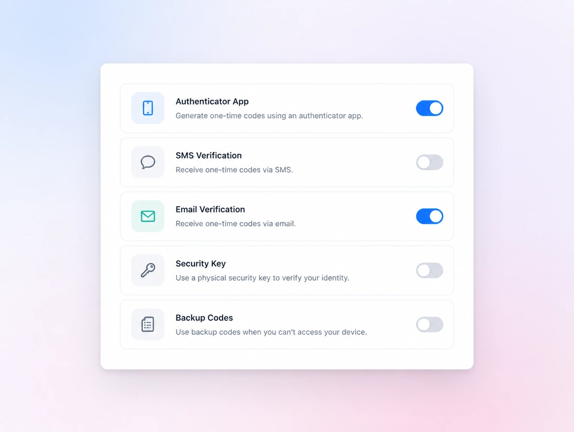Website mockup showing locked down logins