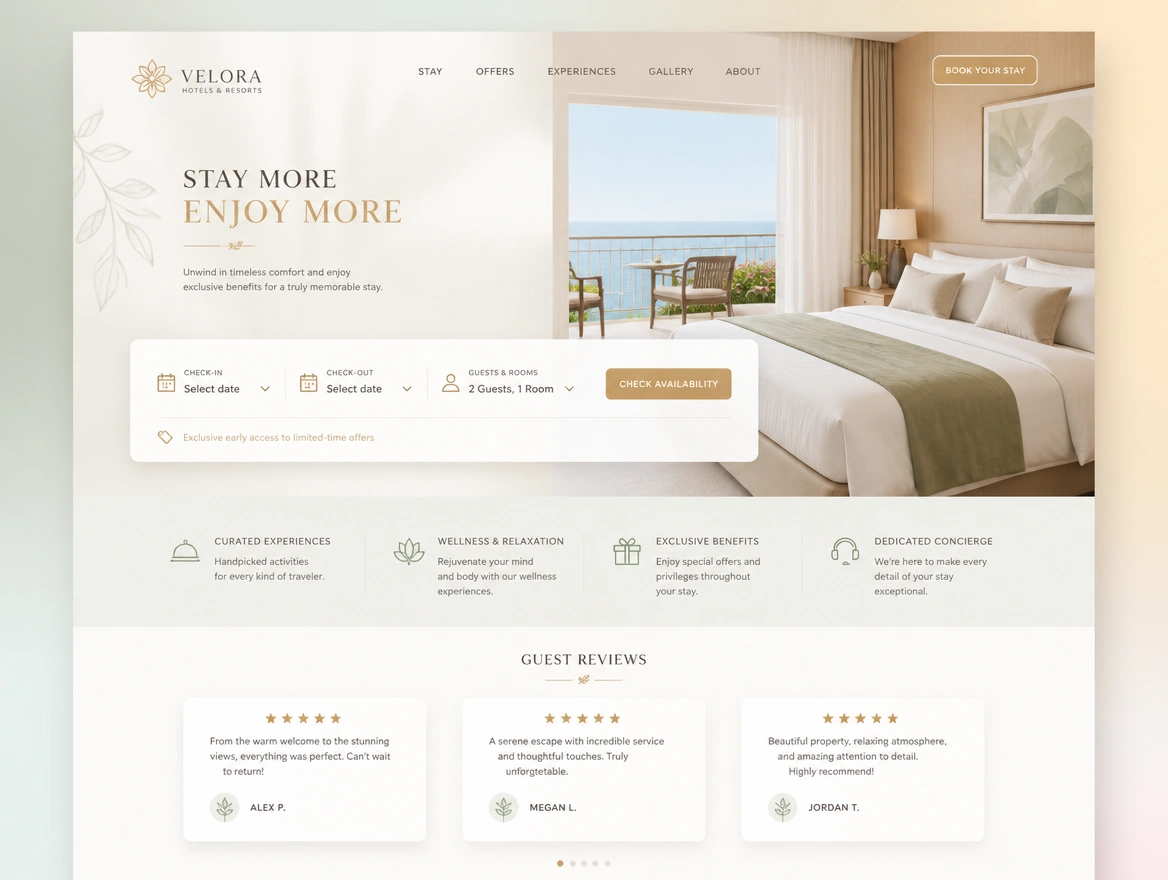 Website mockup showing rebuilt to bring work