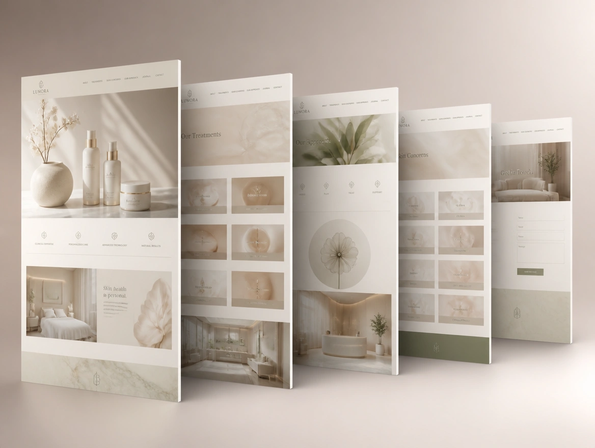 Website mockup showing rebuilt around buyers