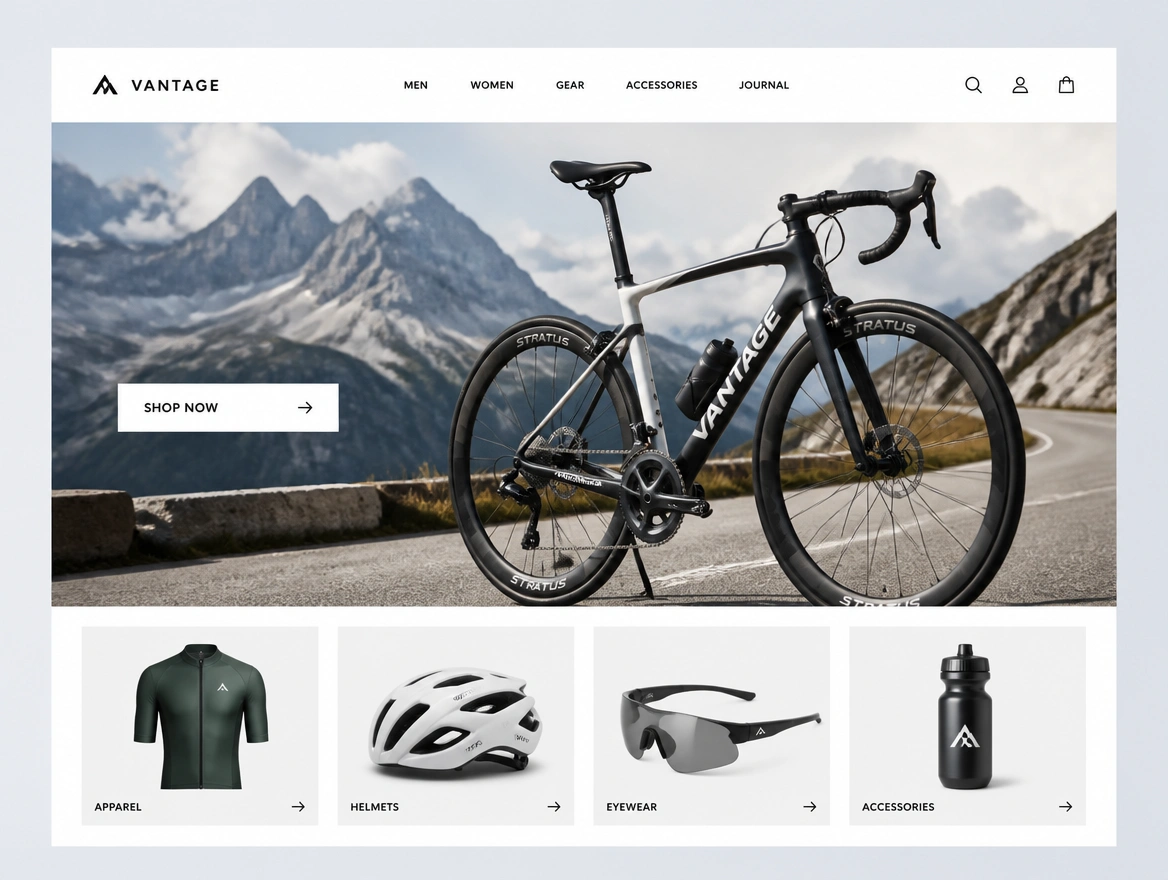 Website mockup showing speed rebuild