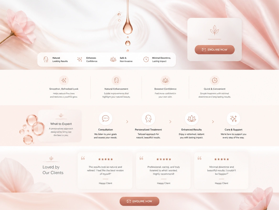 Website mockup showing selling rebuild