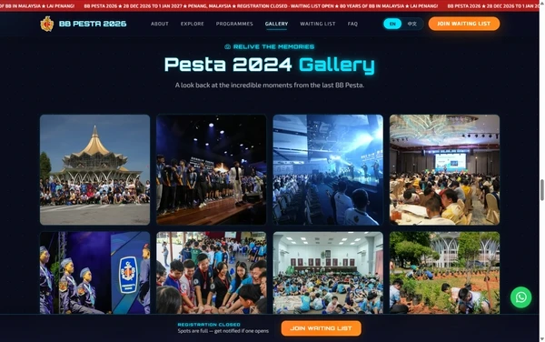 The Pesta 2024 photo gallery on the BB Pesta 2026 site